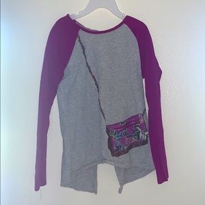Long sleeves t-shirt with purse